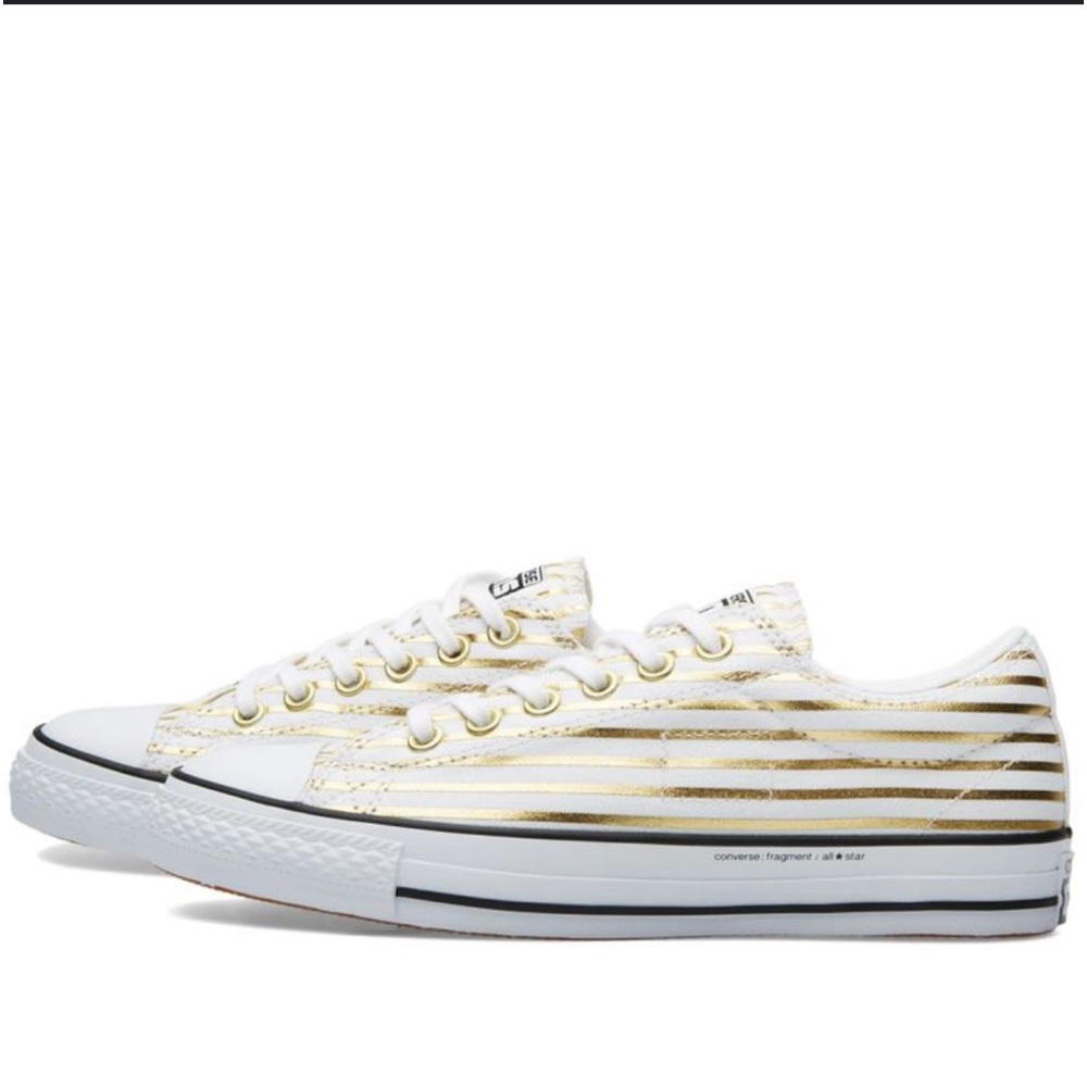 Converse Fragment DesignX Chuck Taylor‎ All Star Low Gold Stripe Size 12
